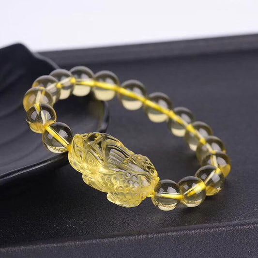 Citrine Pixiu Stretch Bracelet by Worn Within