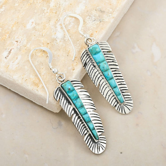 Santa Fe Style Feather Earrings – A Southwestern Touch of Natural Beauty by Worn Within