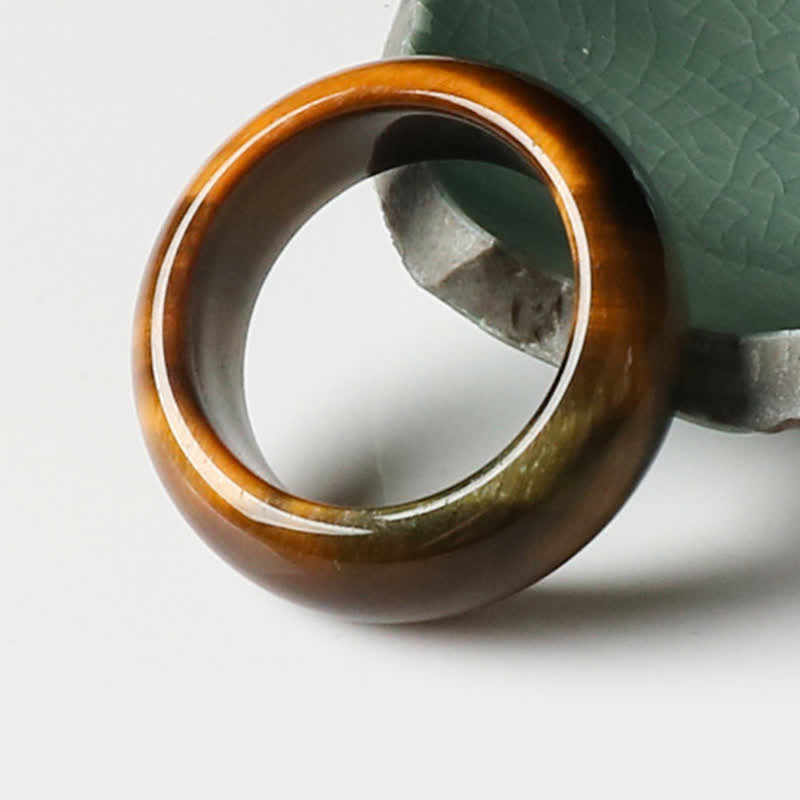 Tiger's Eye Stone Ring