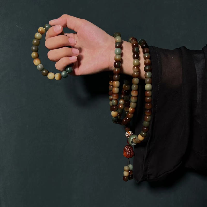 108 Beads Bodhi Seed Wrist Mala Bracelet
