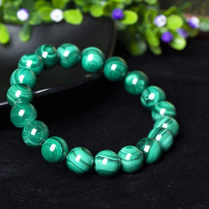 Malachite Bead Bracelet