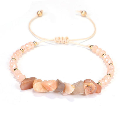 Amethyst Knit Bracelet