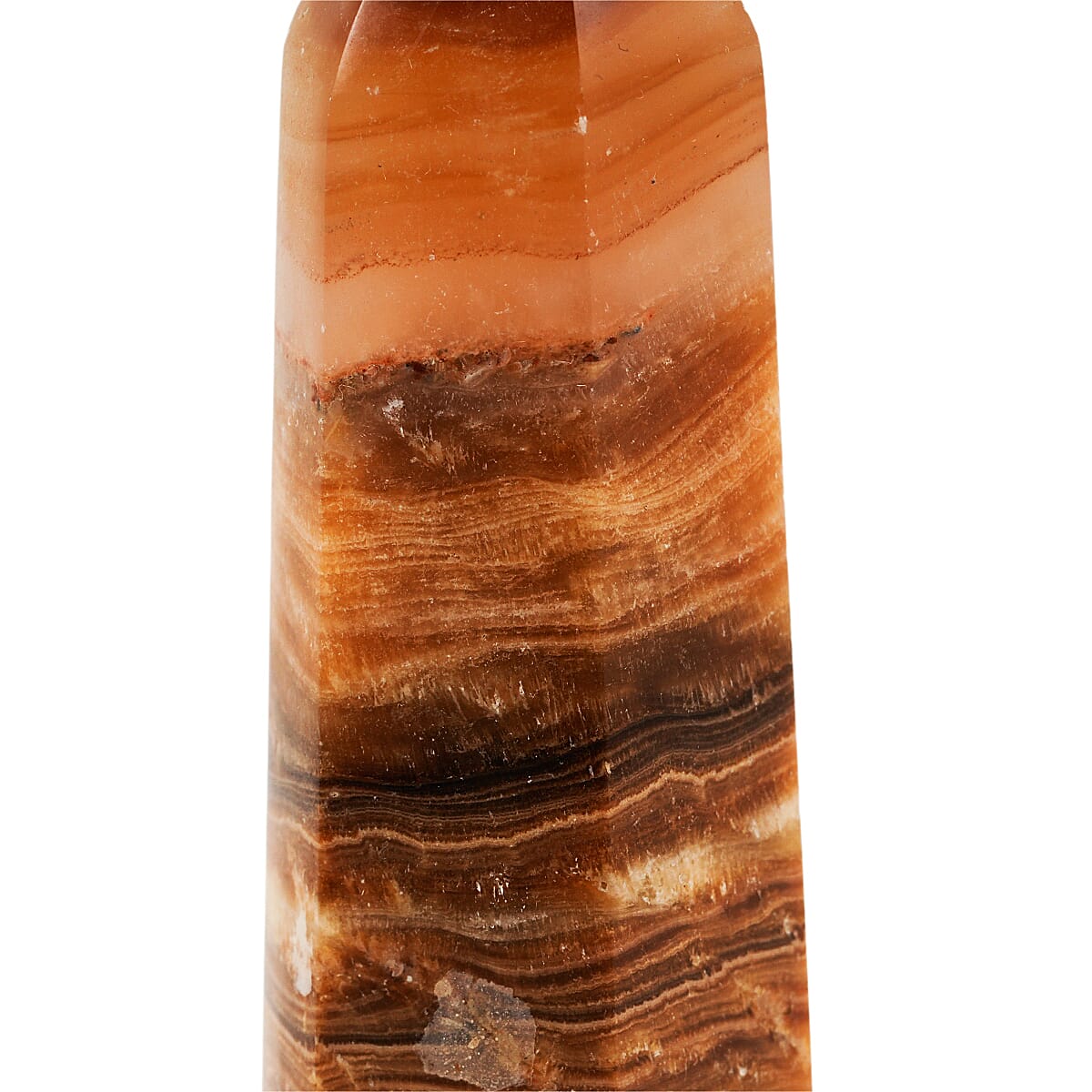 Calcite Brown Prism Tower – Grounded Energy and Focused Intention
