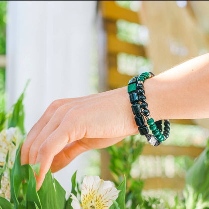 Malachite Bracelet Set