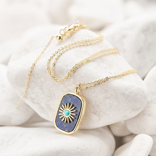 Crystal Sunflower Necklace by Worn Within