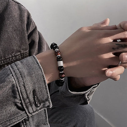 Black Obsidian Tiger's Eye Bracelet