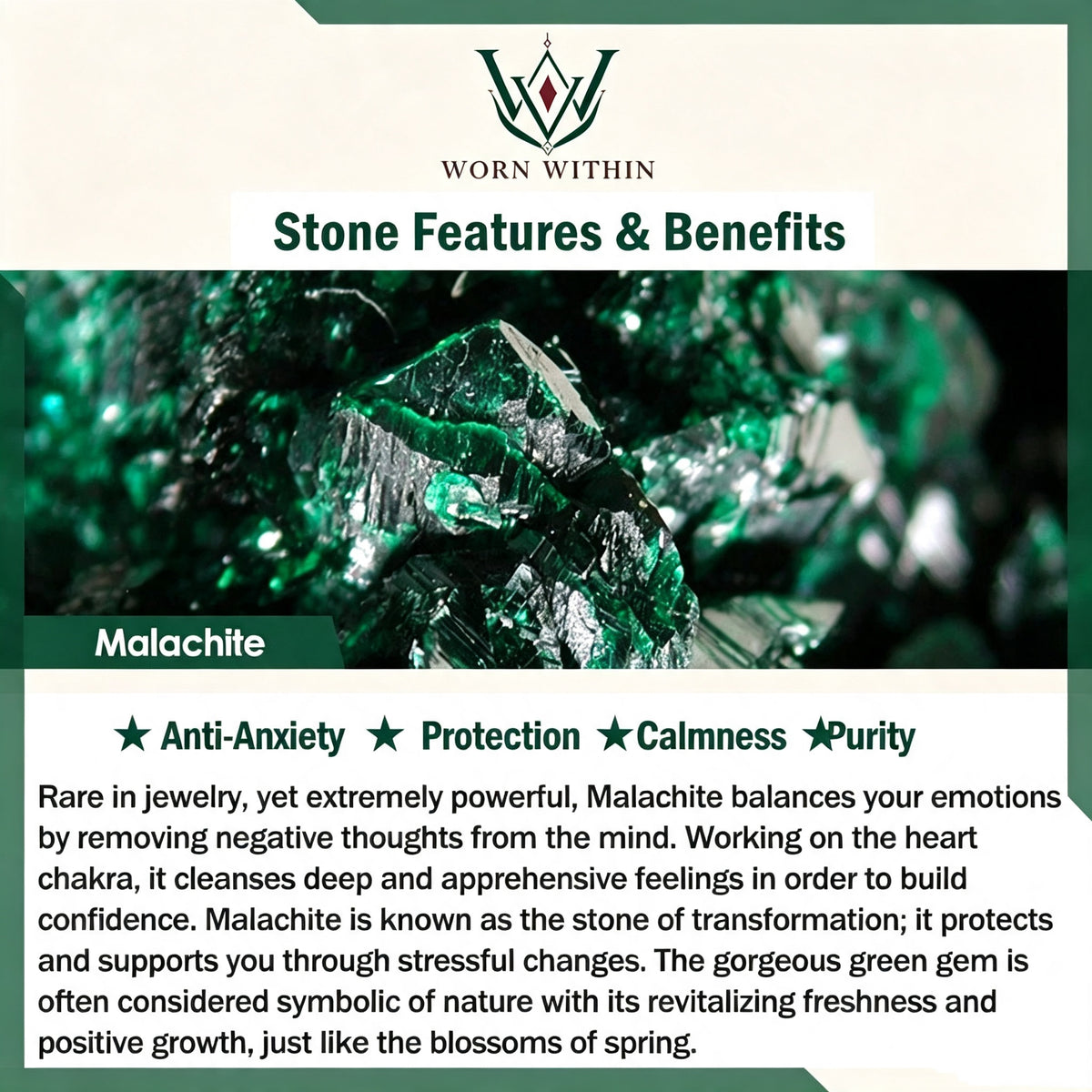 Malachite Black Tourmaline Bead Bracelet
