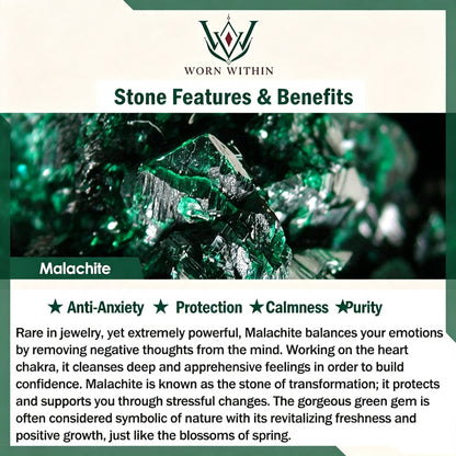 Malachite Necklace and Bracelet Set