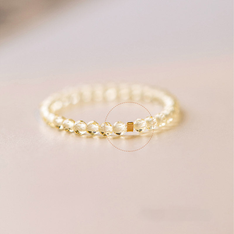 Citrine Crystal Ring