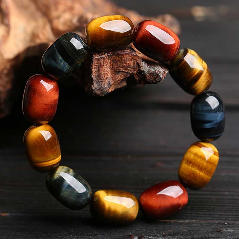 Klassisches Tigeraugen-Perlenarmband