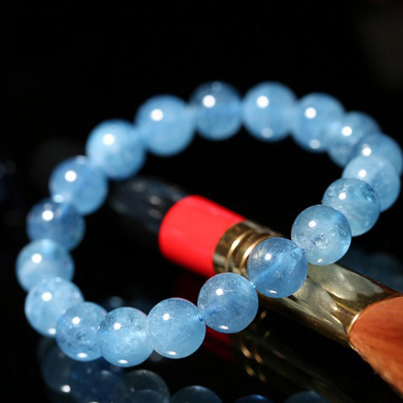 Aquamarine Beads Bracelet