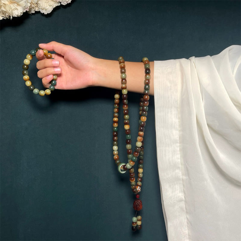108 Beads Bodhi Seed Wrist Mala Bracelet
