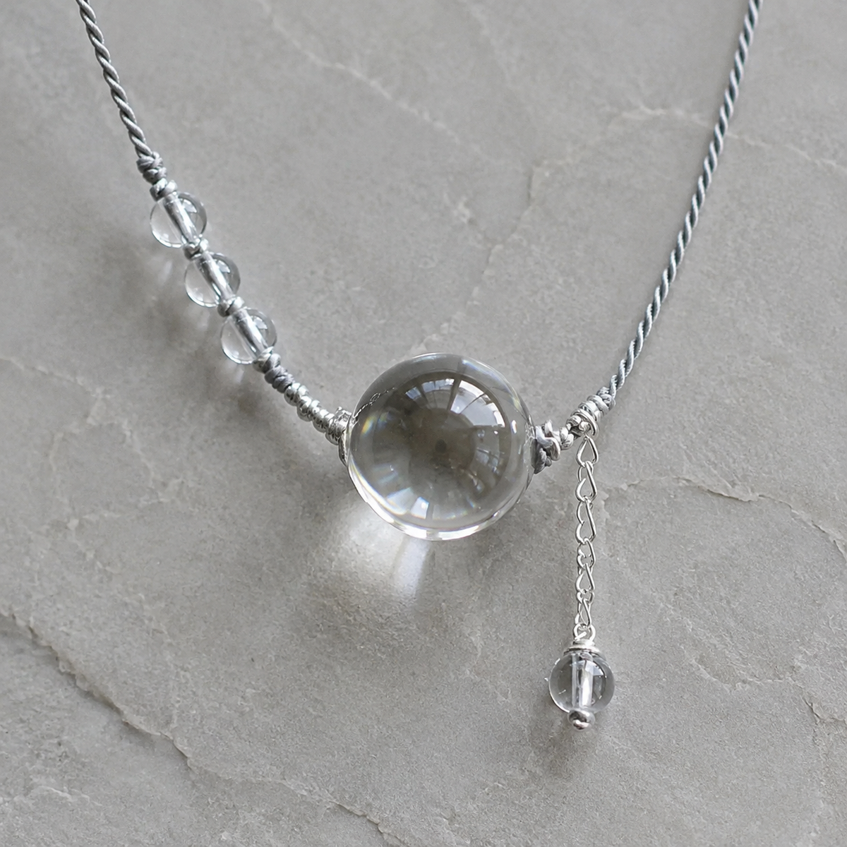 Still Orbit Crystal Necklace