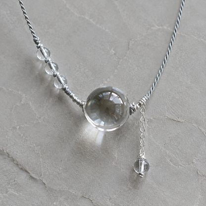 Still Orbit Crystal Necklace