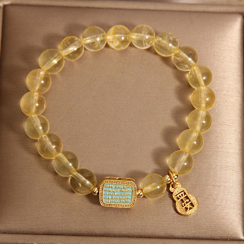 Citrine Five Scriptures Bracelet