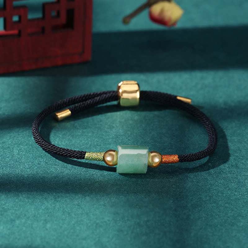 Aventurine Malachite Braided Rope Bracelet
