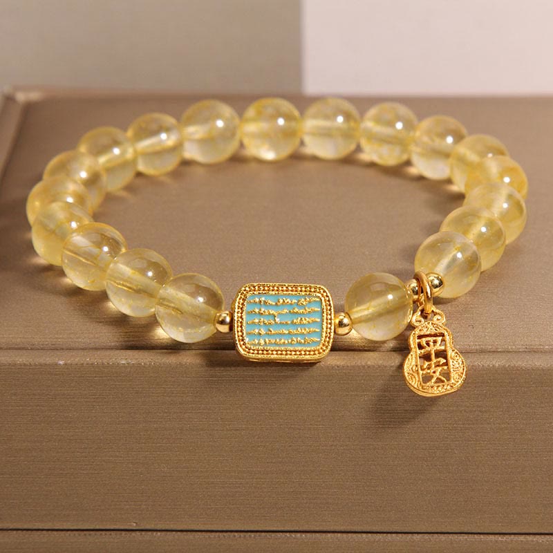 Citrine Five Scriptures Bracelet by Worn Within