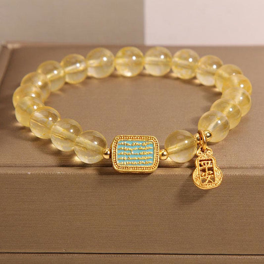 Citrine Five Scriptures Bracelet by Worn Within