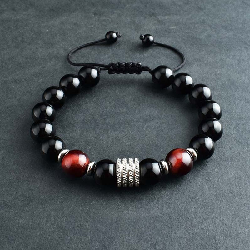 Black Obsidian Tiger's Eye Bracelet