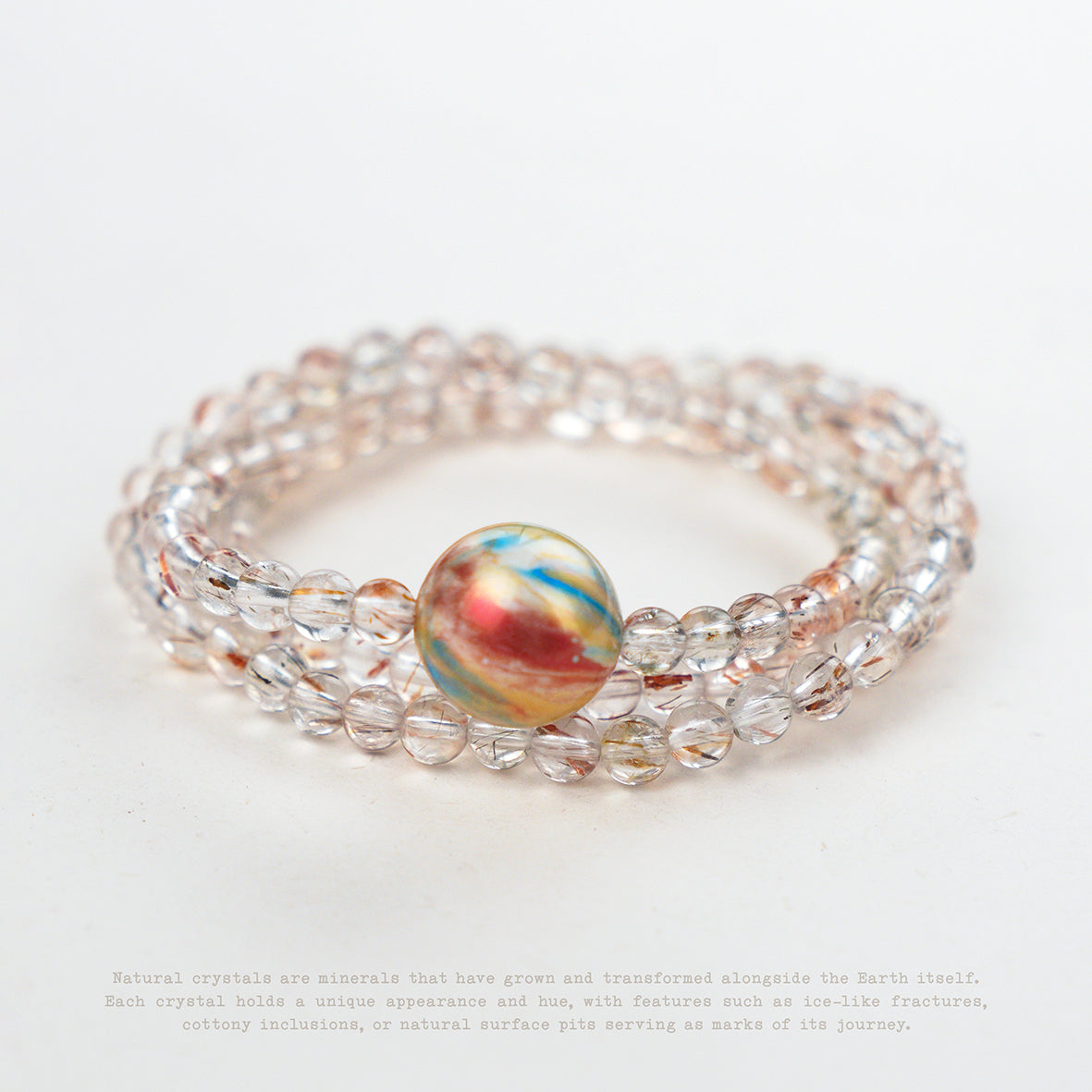 Inner Orbit Crystal Wrap Bracelet