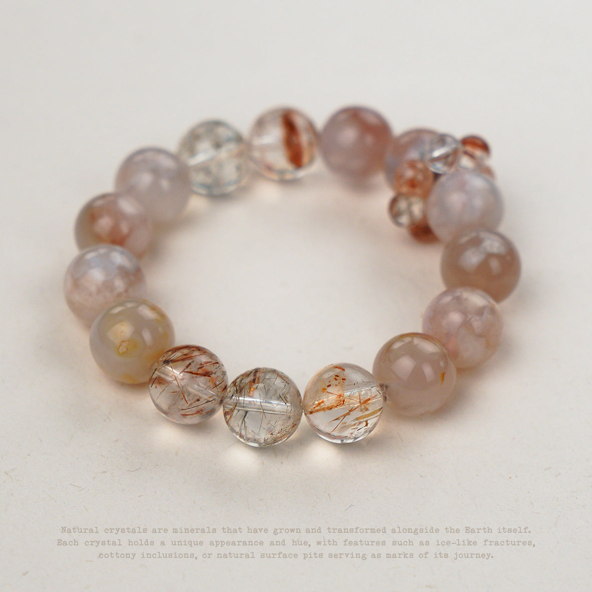 Rosefire Rutilated Quartz Bracelet