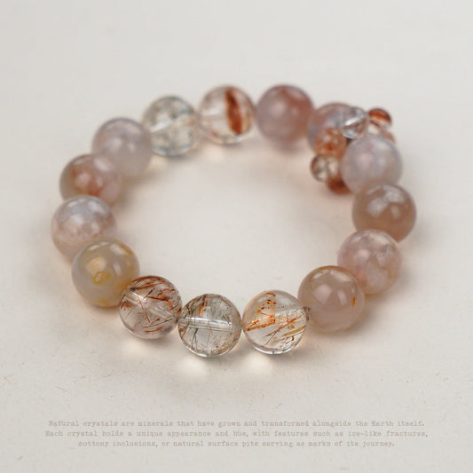 Rosefire Rutilated Quartz Bracelet