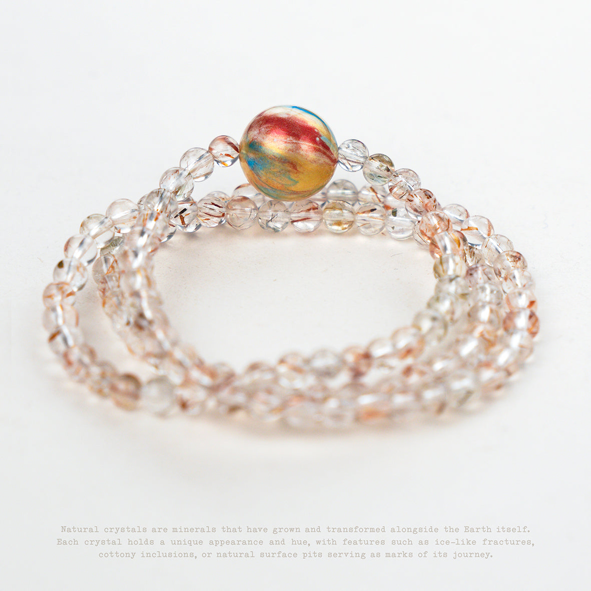 Inner Orbit Crystal Wrap Bracelet