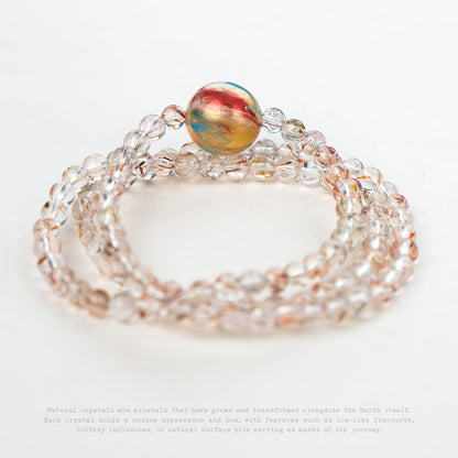 Inner Orbit Crystal Wrap Bracelet