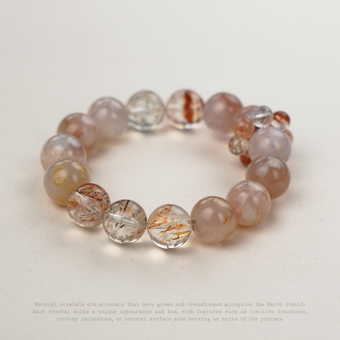 Rosefire Rutilated Quartz Bracelet