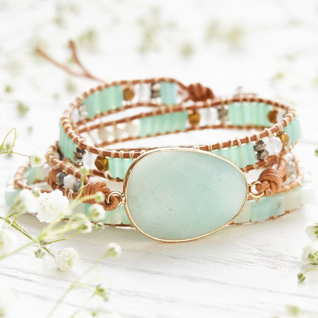 Amazonite Hope Bracelet by Worn Within