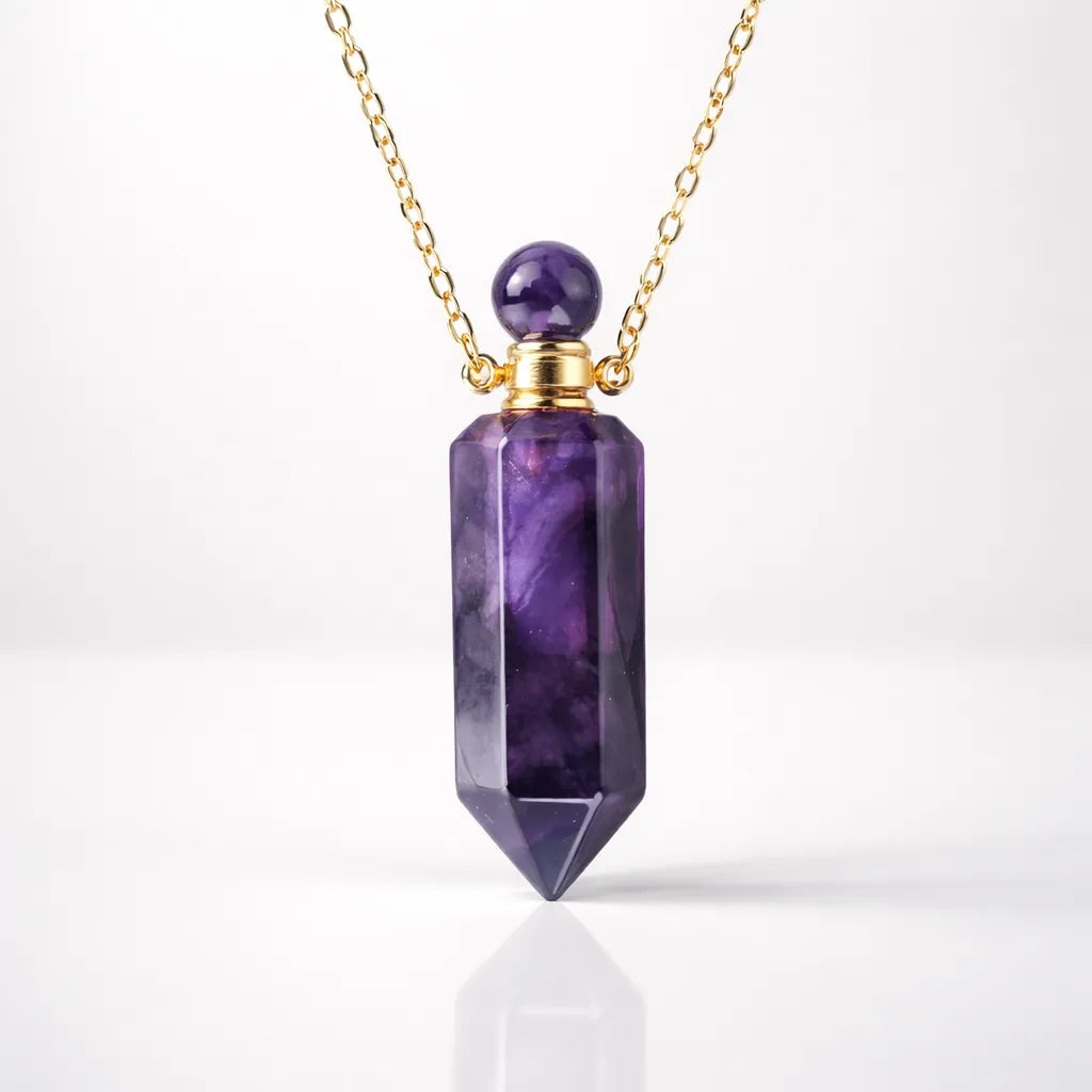 Natural Carved Stone Perfume Bottles — Infuse Your Scent with Healing Energy by Worn Within