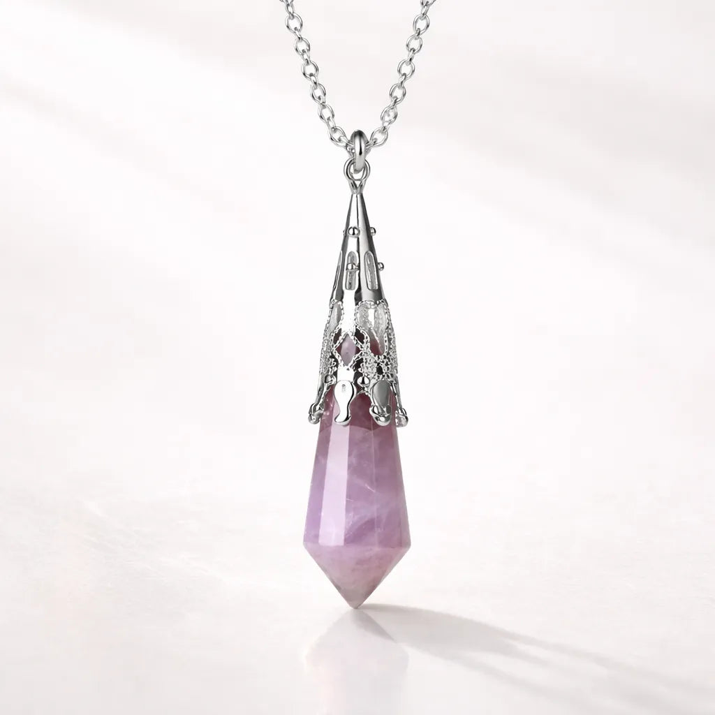 Silver-Plated Copper Retro Pattern Pendant — Timeless Elegance with Healing Energy by Worn Within