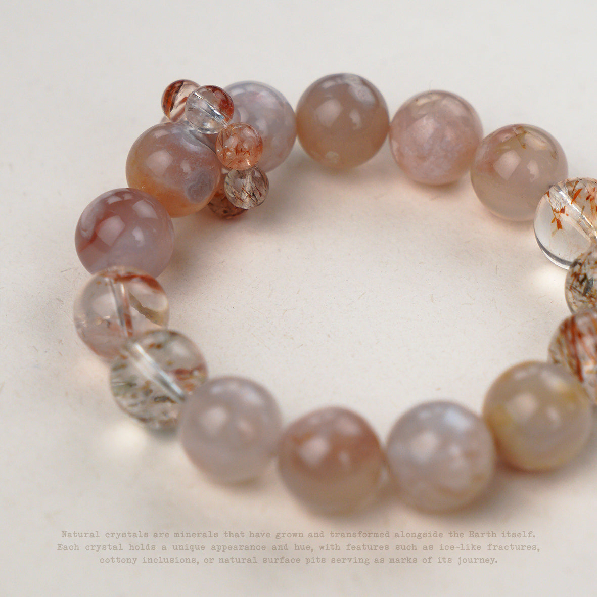 Rosefire Rutilated Quartz Bracelet