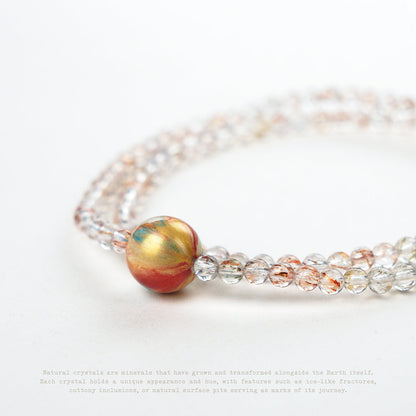Inner Orbit Crystal Wrap Bracelet