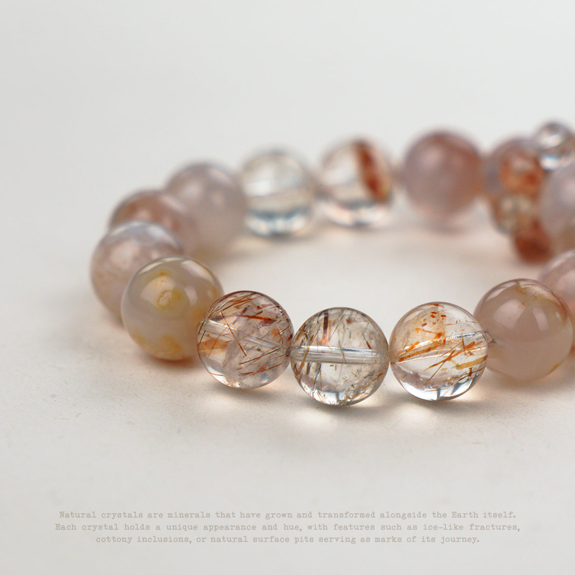 Rosefire Rutilated Quartz Bracelet