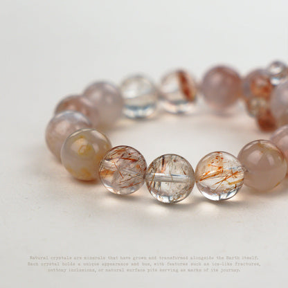 Rosefire Rutilated Quartz Bracelet