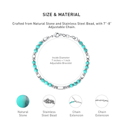 Greenish Turquoise Energy Bracelets