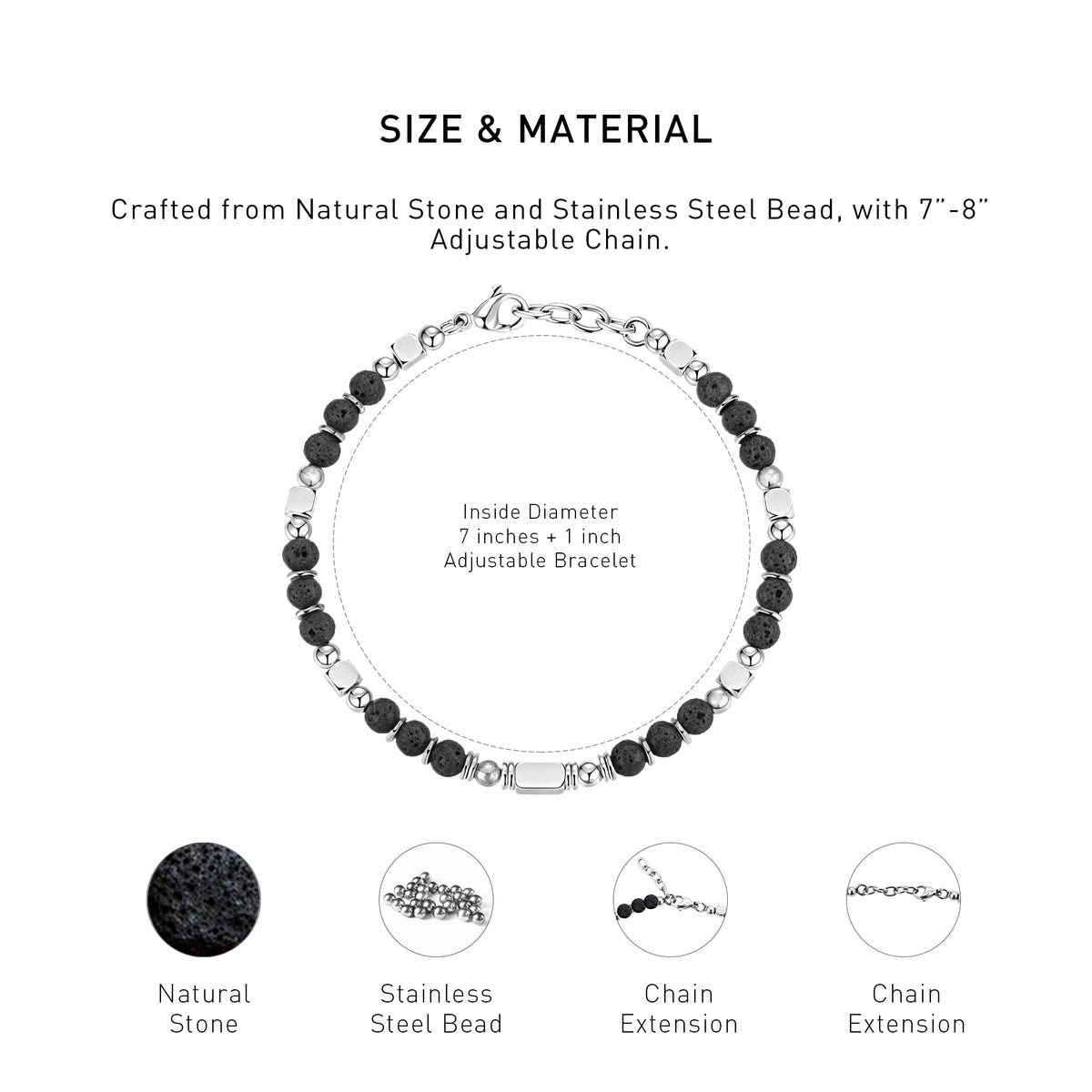 Lava Stone Energy Bracelets