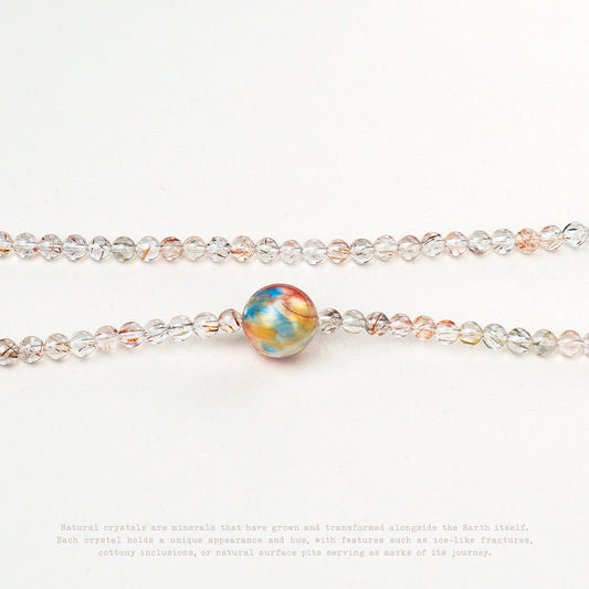 Inner Orbit Crystal Wrap Bracelet