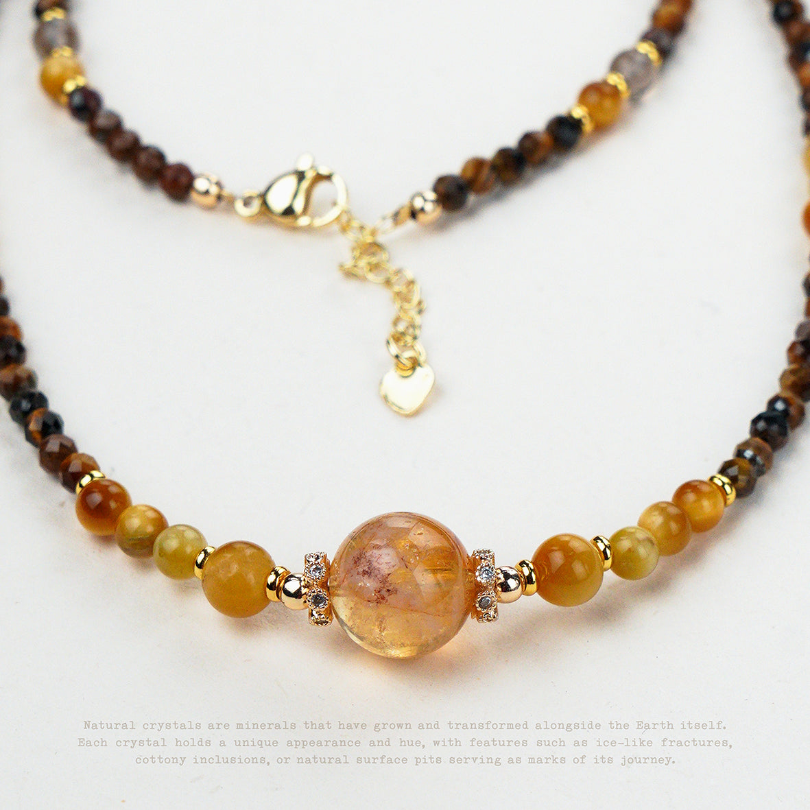 Golden Current Crystal Wrap Bracelet