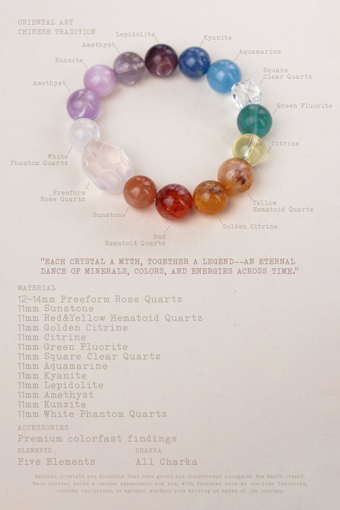 Inner Spectrum Crystal Bracelet