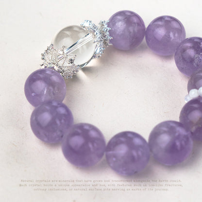 Violet Crown Crystal Bracelet