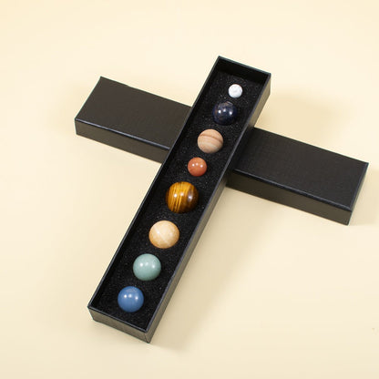 Natural Gemstone Solar System Set by Worn Within