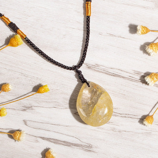 Sun-kissed Citrine Crystal Necklace by Worn Within