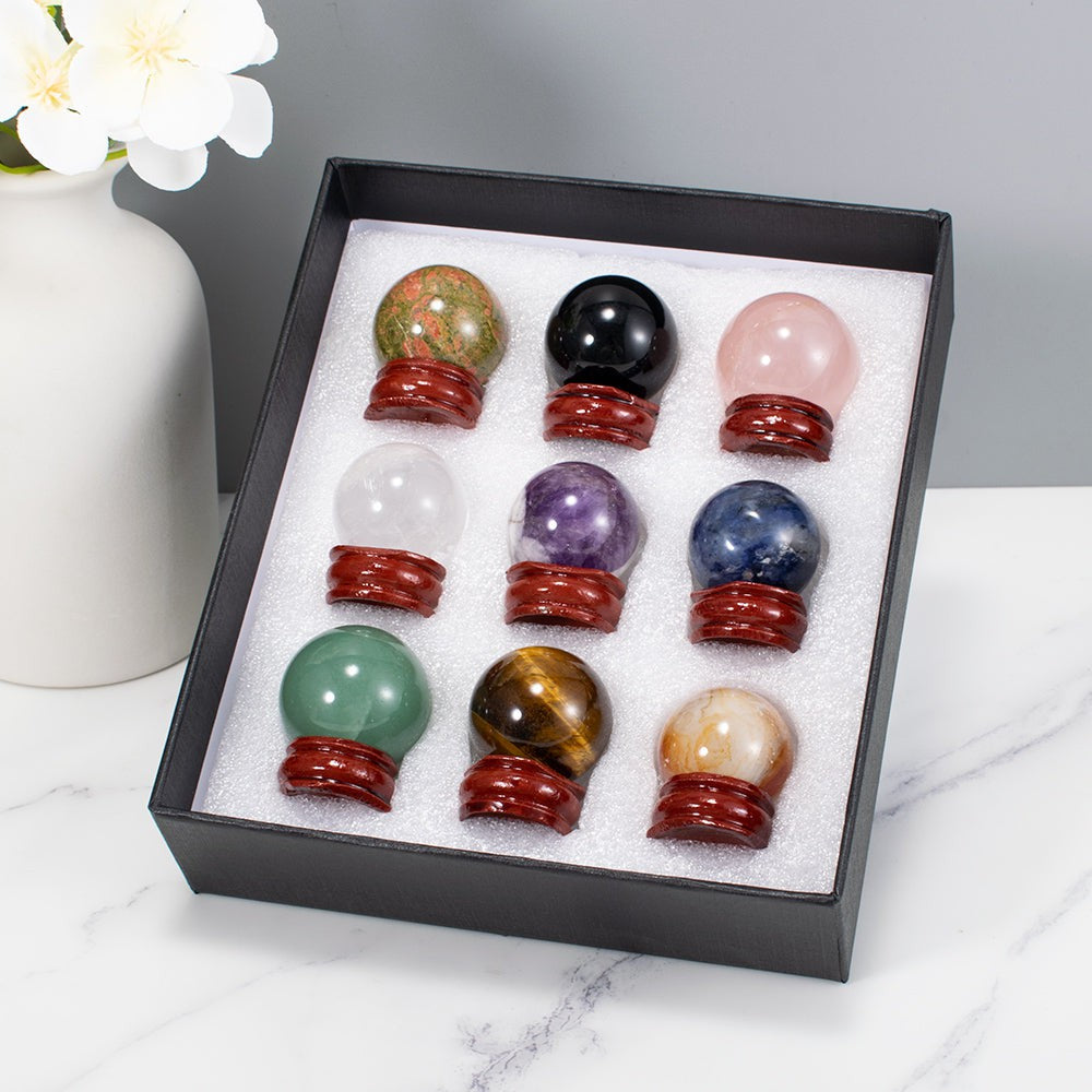 Crystal Sphere Set by Worn Within
