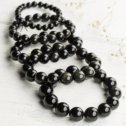 Anti-stress Rainbow Obsidian Bracelet by Worn Within