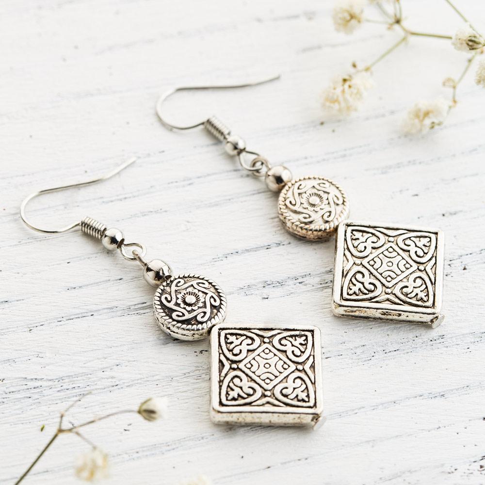 Oriental Dangle Earrings by Worn Within