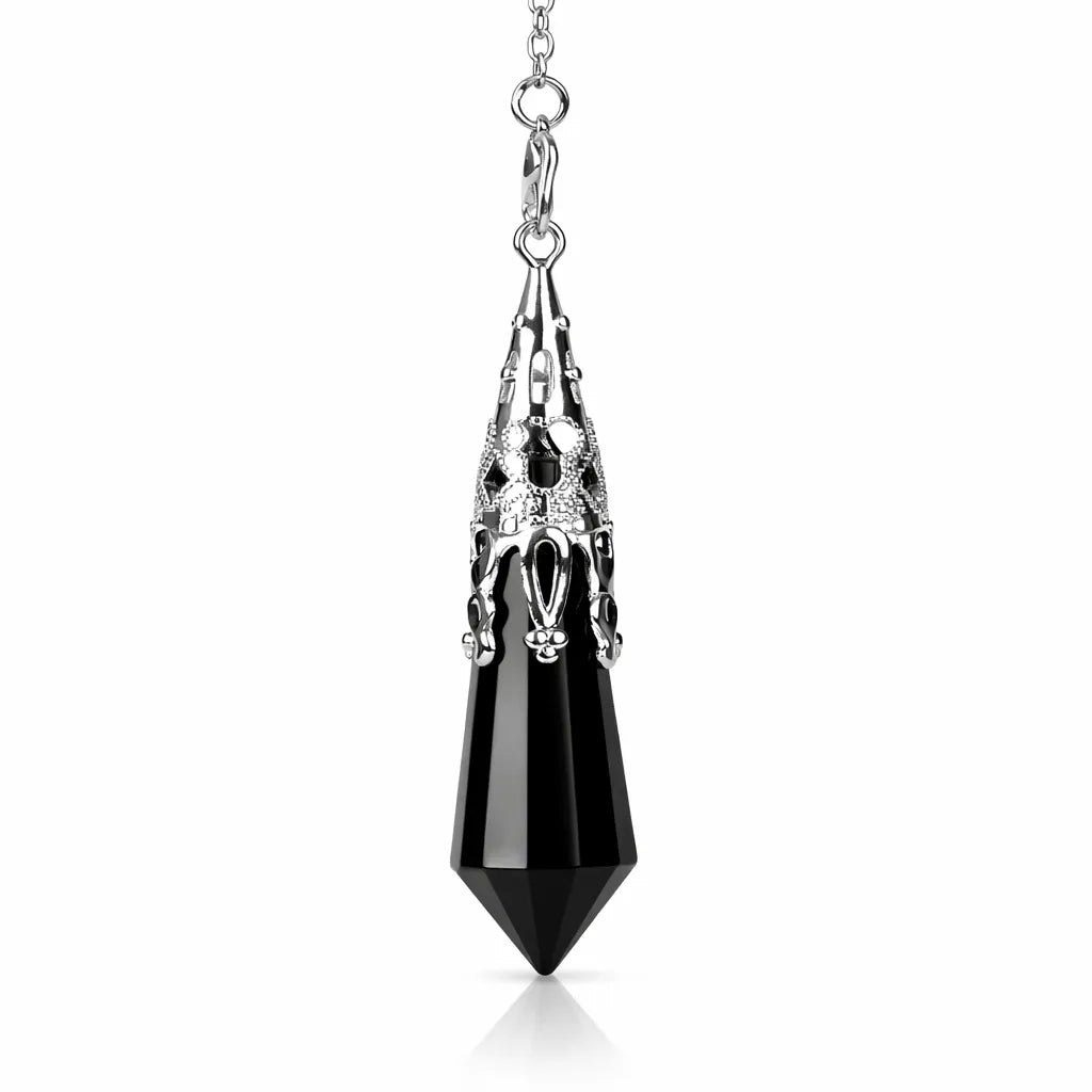 Silver-Plated Copper Retro Pattern Pendant — Timeless Elegance with Healing Energy