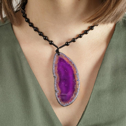 Agate Slice Necklace