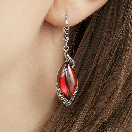 Silver Feminine Charm Earrings